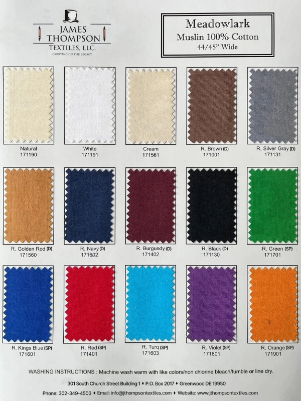 Cotton Meadowlark Muslin Collection