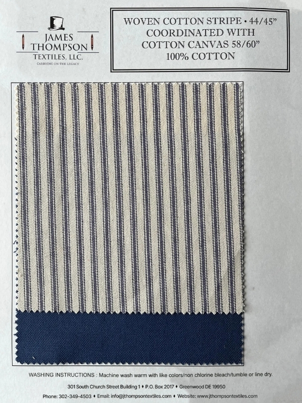 Ticking Stripe Twill Fabric Collection